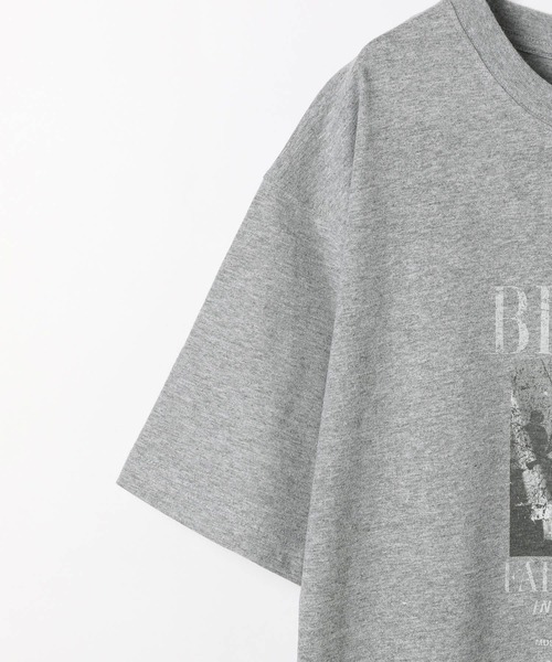 Heather（ヘザー）の「ビンテージBIGTEE　137508（Tシャツ/カットソー・レディース・チャコールグレー/オートミール/グレー・FREE）」の8枚目の写真