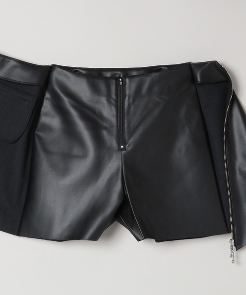 JEANASIS（ジーナシス）の「アシメZIPスカパン/136207（その他パンツ・レディース・シルバー/ブラック・MEDIUM/SMALL）」の9枚目の写真