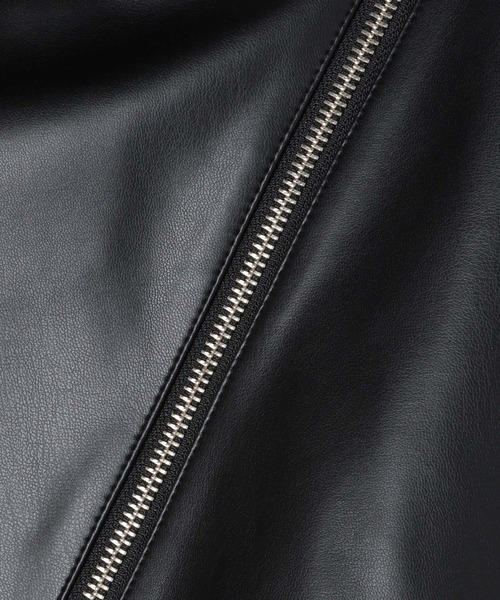 JEANASIS（ジーナシス）の「アシメZIPスカパン/136207（その他パンツ・レディース・シルバー/ブラック・MEDIUM/SMALL）」の5枚目の写真