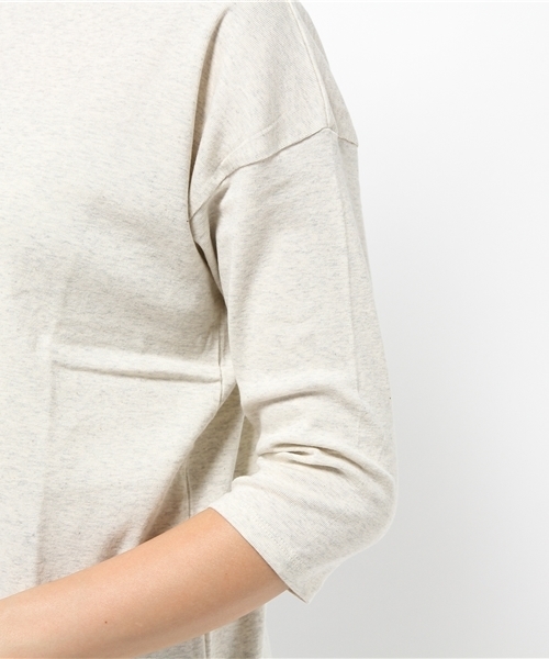 LBC（エルビーシー）の「コットン30フライスプチネックtee（Tシャツ/カットソー・レディース・ネイビー/ブラック/ライトグレー・MEDIUM/LARGE）」の7枚目の写真