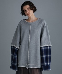 PRANK PROJECT | 【24AUTUMN PRE ORDER】シャツレイヤードスウェット / Shirt Layered Sweatshirt(スウェット)