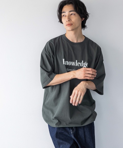 LOWRYS FARM（ローリーズファーム）の「カコウプリントＳＳ　139254（Tシャツ/カットソー・メンズ・ブラック/グレー・LARGE/MEDIUM）」の18枚目の写真