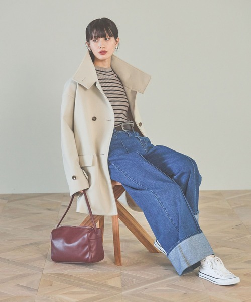 LAKOLE（ラコレ）の「レンタングルショルダーバッグ / 132251（ショルダーバッグ・レディース・ブラック/オフホワイト/ボルドー・FREE）」の15枚目の写真