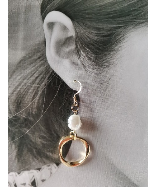 pino】変形パールピアス②(MA)（ピアス（両耳用））｜tone（トーン）の 