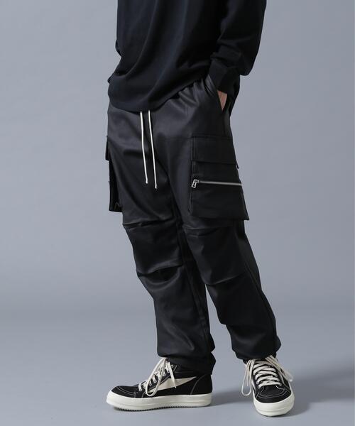 だんご　レディース　BLK M WEB&DEPOT限定】DankeSchon/ダンケシェーン/COATING ZIP CARGO PANTS