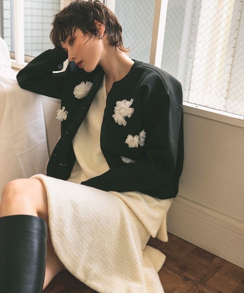 DONOBAN(ドノバン)の「フラワーカーディガン(カーディガン/ボレロ・レディース・ブラック・ONE)」の8枚目の写真
