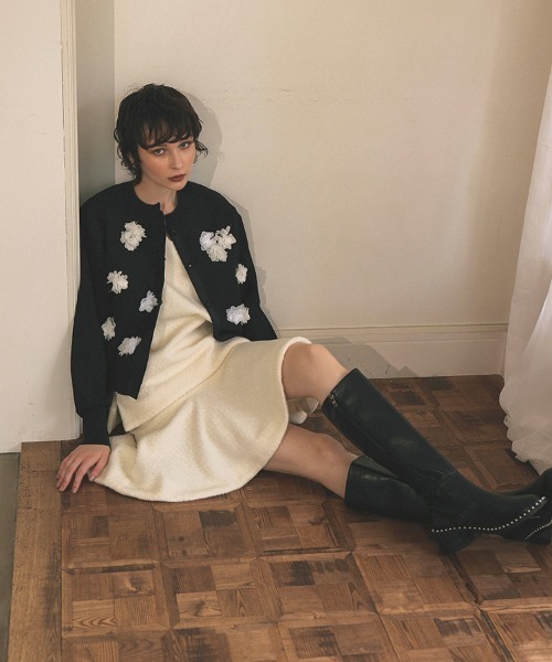 DONOBAN(ドノバン)の「フラワーカーディガン(カーディガン/ボレロ・レディース・ブラック・ONE)」の9枚目の写真