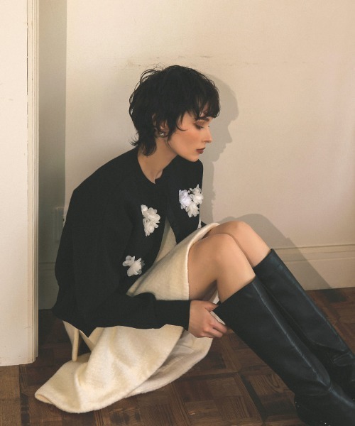 DONOBAN(ドノバン)の「フラワーカーディガン(カーディガン/ボレロ・レディース・ブラック・ONE)」の10枚目の写真