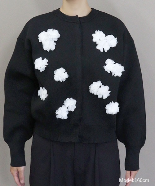 DONOBAN(ドノバン)の「フラワーカーディガン(カーディガン/ボレロ・レディース・ブラック・ONE)」の11枚目の写真