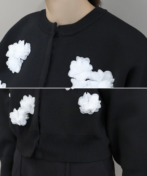 DONOBAN(ドノバン)の「フラワーカーディガン(カーディガン/ボレロ・レディース・ブラック・ONE)」の14枚目の写真