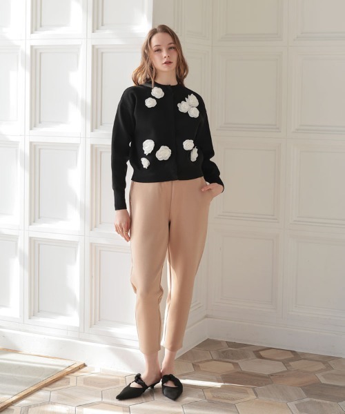 DONOBAN（ドノバン）の「フラワーカーディガン（カーディガン/ボレロ・レディース・ブラック/ホワイト・ONE）」の13枚目の写真