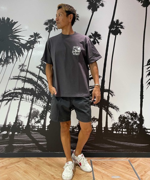 ムラサキスポーツ(ムラサキスポーツ)の「SAN LA SAN/サンラサン SLTシャツ【ボックスヤシ】 MOSL24SM009(Tシャツ/カットソー・メンズ・チャコール/ホワイト/グレイッシュブルー・M/L)」の12枚目の写真