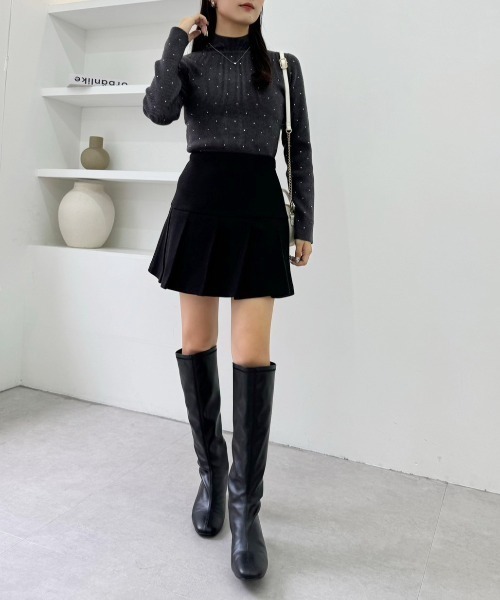 one after another NICE CLAUP（ワンアフターアナザーナイスクラップ）の「【ZOZO限定商品】アソートハイネックニットプルオーバー（ニット/セーター・レディース・チャコールグレー/ブラック/アイボリー・FREE）」の19枚目の写真