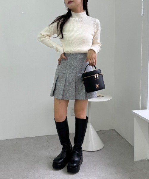 one after another NICE CLAUP（ワンアフターアナザーナイスクラップ）の「【ZOZO限定商品】アソートハイネックニットプルオーバー（ニット/セーター・レディース・チャコールグレー/ブラック/アイボリー・FREE）」の22枚目の写真
