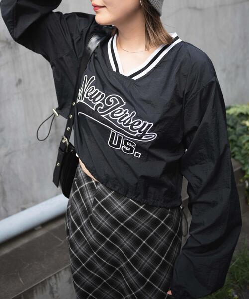 セール】WEGO/ナイロンショートプルオーバー（スウェット