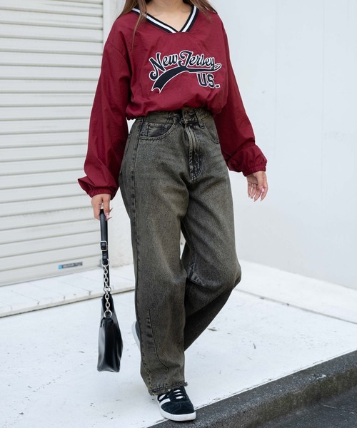 セール】WEGO/ナイロンショートプルオーバー（スウェット