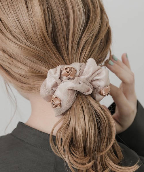 セール】ローズシアーメッシュシュシュ（シュシュ）｜SMELLY（スメリー