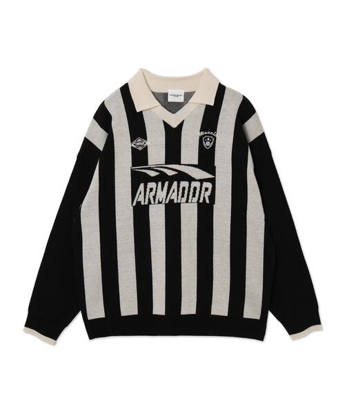 WEGO(ウィゴー)の「WEGO/ゲームロゴニットプルオーバー(ニット/セーター・メンズ・ブラック/ブルー・MEDIUM/LARGE)」の18枚目の写真