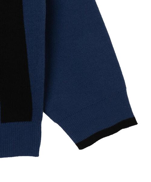 WEGO(ウィゴー)の「WEGO/ゲームロゴニットプルオーバー(ニット/セーター・メンズ・ブラック/ブルー・MEDIUM/LARGE)」の15枚目の写真