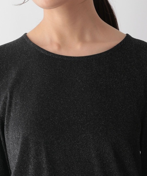 GLOBAL WORK(グローバルワーク)の「Beauteeラメクループルオーバー長袖/115464(Tシャツ/カットソー・レディース・シルバー/ブラック/アイボリー・FREE)」の12枚目の写真