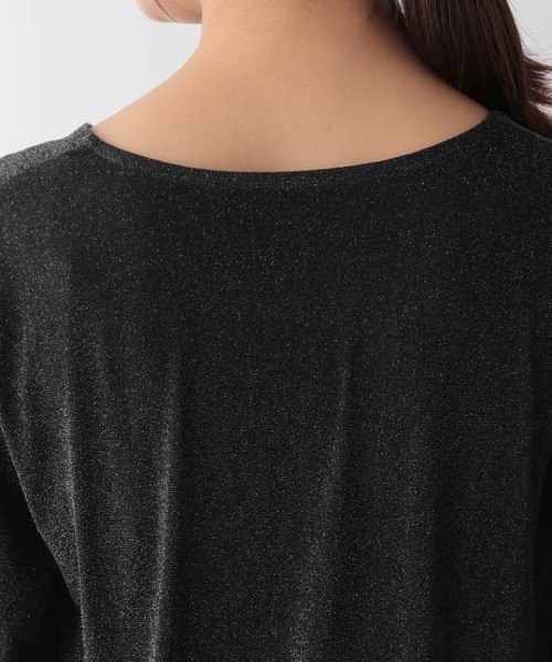 GLOBAL WORK(グローバルワーク)の「Beauteeラメクループルオーバー長袖/115464(Tシャツ/カットソー・レディース・シルバー/ブラック/アイボリー・FREE)」の13枚目の写真