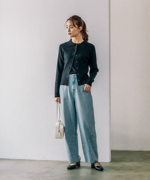 GLOBAL WORK(グローバルワーク)の「Beauteeラメクループルオーバー長袖/115464(Tシャツ/カットソー・レディース・シルバー/ブラック/アイボリー・FREE)」の20枚目の写真