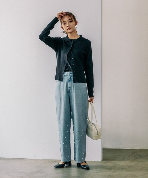 GLOBAL WORK(グローバルワーク)の「Beauteeラメクループルオーバー長袖/115464(Tシャツ/カットソー・レディース・シルバー/ブラック/アイボリー・FREE)」の22枚目の写真