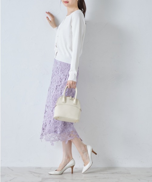tocco closet(トッコ クローゼット)の「【ZOZO限定カラー】フラワーケミカルレースタイトスカート(スカート・レディース・ピンク/ダークパープル/ブラック/ラベンダー・M)」の13枚目の写真