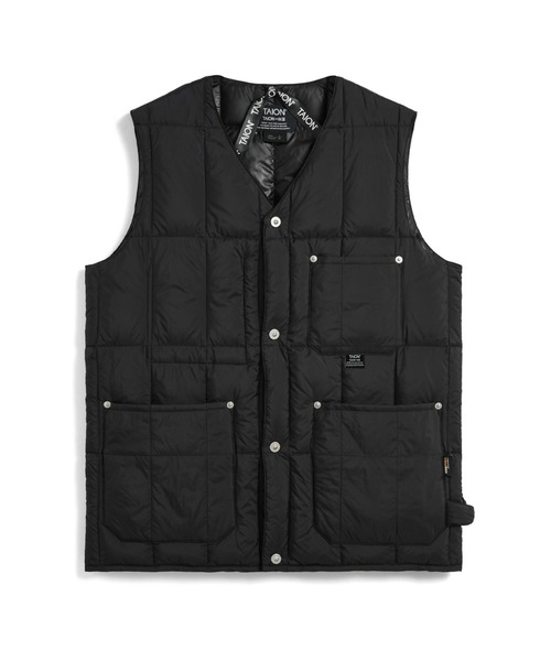 セール】【TAION(タイオン)】〈ユニセックス〉ワーク Vネックボタン