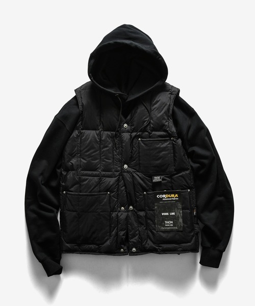 TAION(タイオン)】〈ユニセックス〉ワーク Vネックボタン ダウンベスト