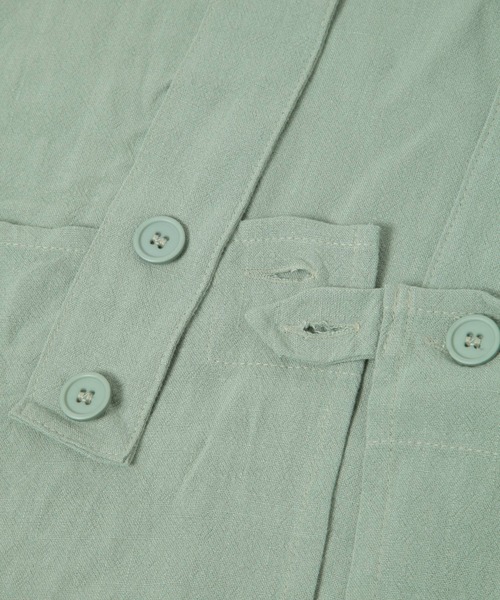 studio CLIP(スタディオクリップ)の「【Orneko BY CLIP】刺繍エプロン(エプロン・レディース・ナチュラル/ライトグリーン・FREE)」の12枚目の写真