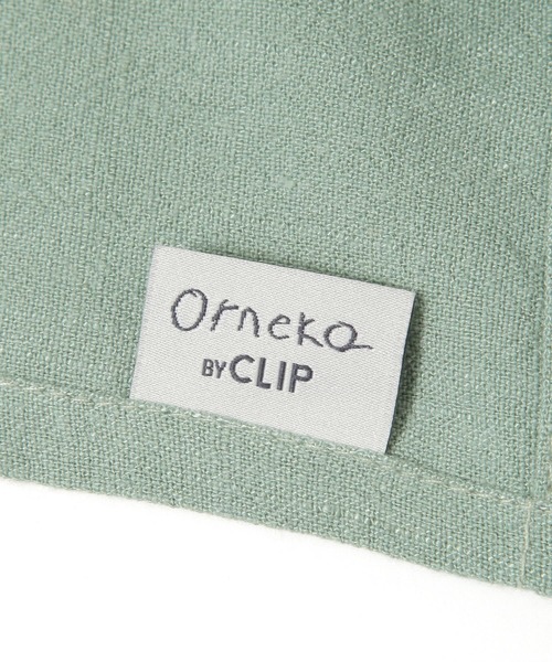 studio CLIP(スタディオクリップ)の「【Orneko BY CLIP】刺繍エプロン(エプロン・レディース・ナチュラル/ライトグリーン・FREE)」の14枚目の写真