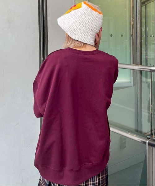 SPINNS（スピンズ）の「フラワーニットバケットハット（ハット・メンズ・オフホワイト/ブラック・ONESIZE）」の8枚目の写真