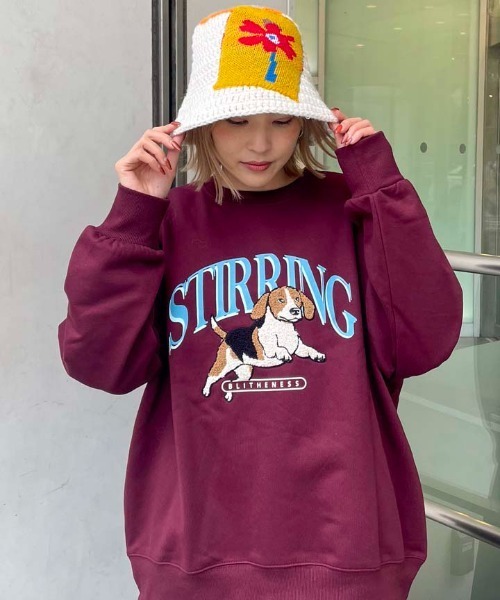 SPINNS（スピンズ）の「フラワーニットバケットハット（ハット・メンズ・オフホワイト/ブラック・ONESIZE）」の11枚目の写真