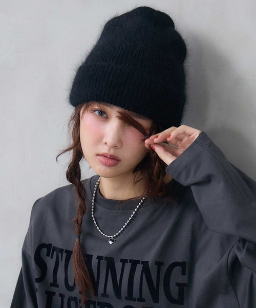 ENVYM（アンビー）の「フラッフィービーニー（ニットキャップ/ビーニー
