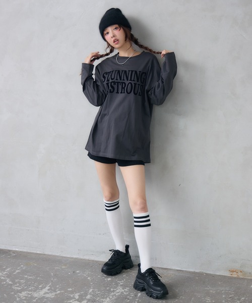 ENVYM（アンビー）の「フラッフィービーニー（ニットキャップ/ビーニー・レディース・レッド/ブラック・FREE）」の10枚目の写真