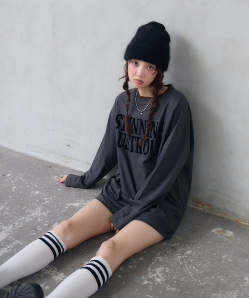 ENVYM（アンビー）の「フラッフィービーニー（ニットキャップ/ビーニー・レディース・レッド/ブラック・FREE）」の13枚目の写真