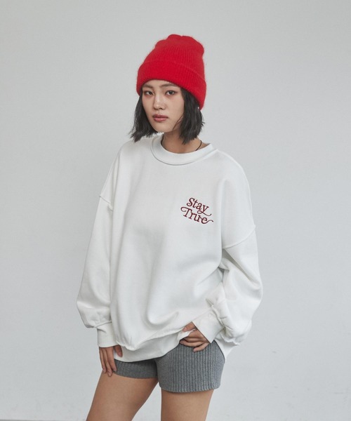 ENVYM（アンビー）の「フラッフィービーニー（ニットキャップ/ビーニー・レディース・レッド/ブラック・FREE）」の5枚目の写真