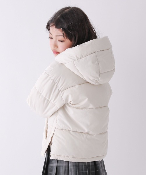 10C REPIPI（ジューシーレピピ）の「【10C REPIPI】エアサーマルフードジャケット（ブルゾン・キッズ・サックスブルー/ブラック/アイボリー・110cm/130cm/120cm）」の7枚目の写真