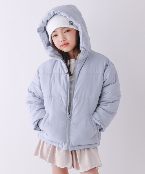 10C REPIPI（ジューシーレピピ）の「【10C REPIPI】エアサーマルフードジャケット（ブルゾン・キッズ・サックスブルー/ブラック/アイボリー・110cm/130cm/120cm）」の11枚目の写真
