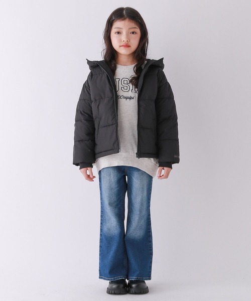 10C REPIPI（ジューシーレピピ）の「【10C REPIPI】エアサーマルフードジャケット（ブルゾン・キッズ・サックスブルー/ブラック/アイボリー・110cm/130cm/120cm）」の12枚目の写真