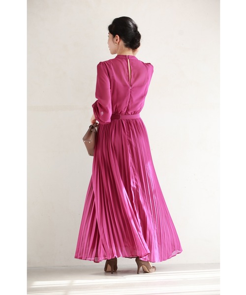 【極美品✨】フォクシー　オリガミフリルドレス　ひざ丈ワンピース　プリーツ　近年 極美品✨】フォクシーオリガミフリルドレスひざ丈ワンピース