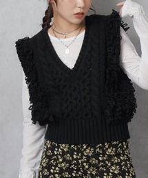 Lull | 【Lull / ルル】ループヤーンコンパクトニットベスト(ニット/セーター)