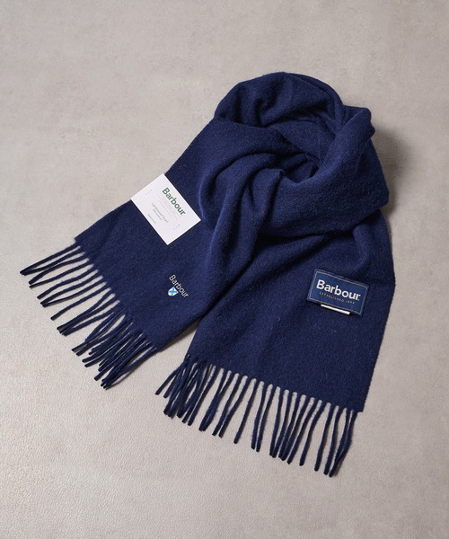 Barbour(バブアー)の「【Barbour】限定展開カラーあり!barbour plain lambswool scarf 195cm*25cm/USC0008/LSC0133(マフラー・メンズ・グリーン/グリーン系その他2/チャコールグレー/ライトブラウン/ブラック/ライトグレー/オレンジ/クリーム/オートミール/ネイビー/ブルー/ワイン/ライトピンク/ライトグレー系2/レッド・FREE)」の10枚目の写真