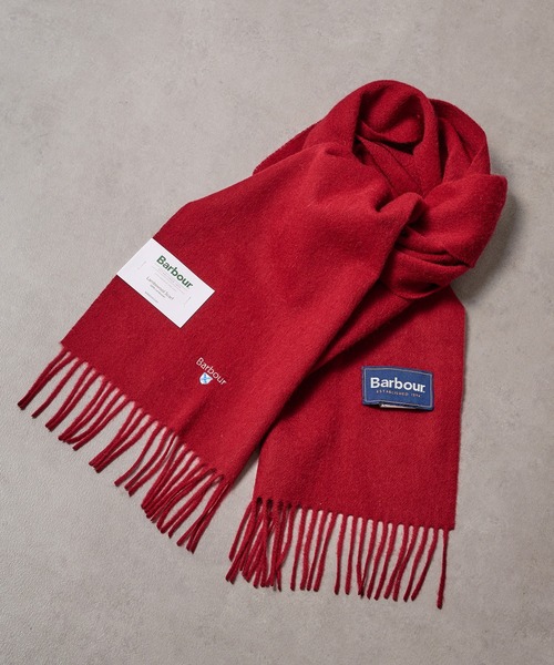 Barbour(バブアー)の「【Barbour】限定展開カラーあり!barbour plain lambswool scarf 195cm*25cm/USC0008/LSC0133(マフラー・メンズ・グリーン/グリーン系その他2/チャコールグレー/ライトブラウン/ブラック/ライトグレー/オレンジ/クリーム/オートミール/ネイビー/ブルー/ワイン/ライトピンク/ライトグレー系2/レッド・FREE)」の13枚目の写真