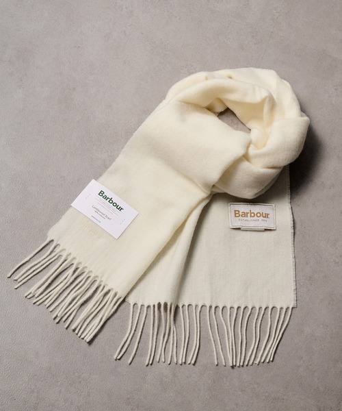 Barbour(バブアー)の「【Barbour】限定展開カラーあり!barbour plain lambswool scarf 195cm*25cm/USC0008/LSC0133(マフラー・メンズ・グリーン/グリーン系その他2/チャコールグレー/ライトブラウン/ブラック/ライトグレー/オレンジ/クリーム/オートミール/ネイビー/ブルー/ワイン/ライトピンク/ライトグレー系2/レッド・FREE)」の6枚目の写真