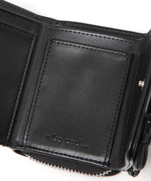 niko and...(ニコアンド)の「オリジナルリボン付き三つ折り財布(財布・レディース・ブラック/パープル/レッド・0)」の5枚目の写真