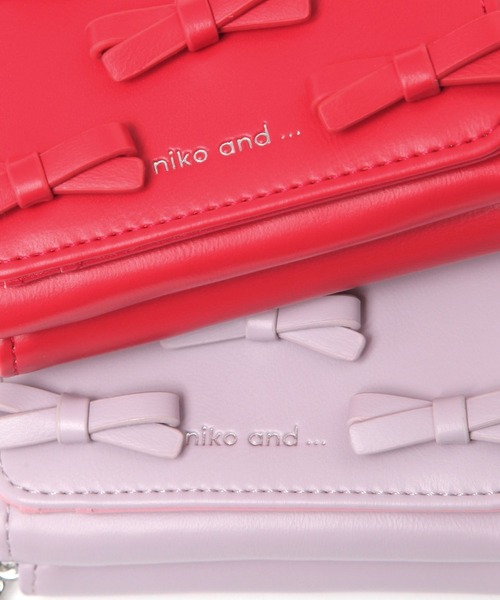 niko and...(ニコアンド)の「オリジナルリボン付き三つ折り財布(財布・レディース・ブラック/パープル/レッド・0)」の9枚目の写真