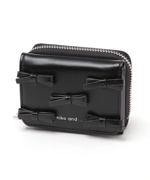 【新品】Kitamura リボン付き 三つ折り財布 niko and（ニコアンド）の「オリジナルリボン付き三つ折り財布
