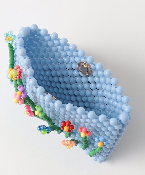 TOOS ビーズカードケース フラワーモチーフ Steven Alan（スティーブンアラン）の「＜TOOS＞FLOWER CARD CASE